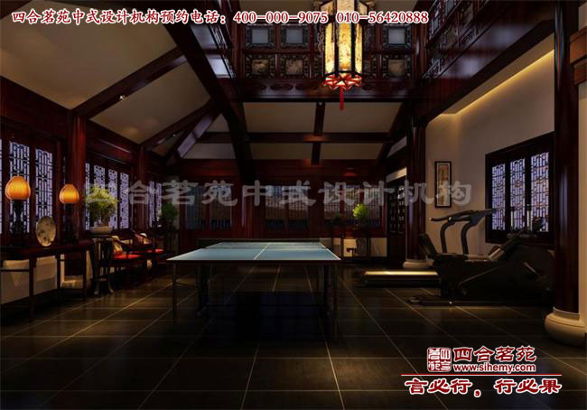 中式別墅休閑空間效果圖 中式別墅裝修效果圖里古色古香的氣息